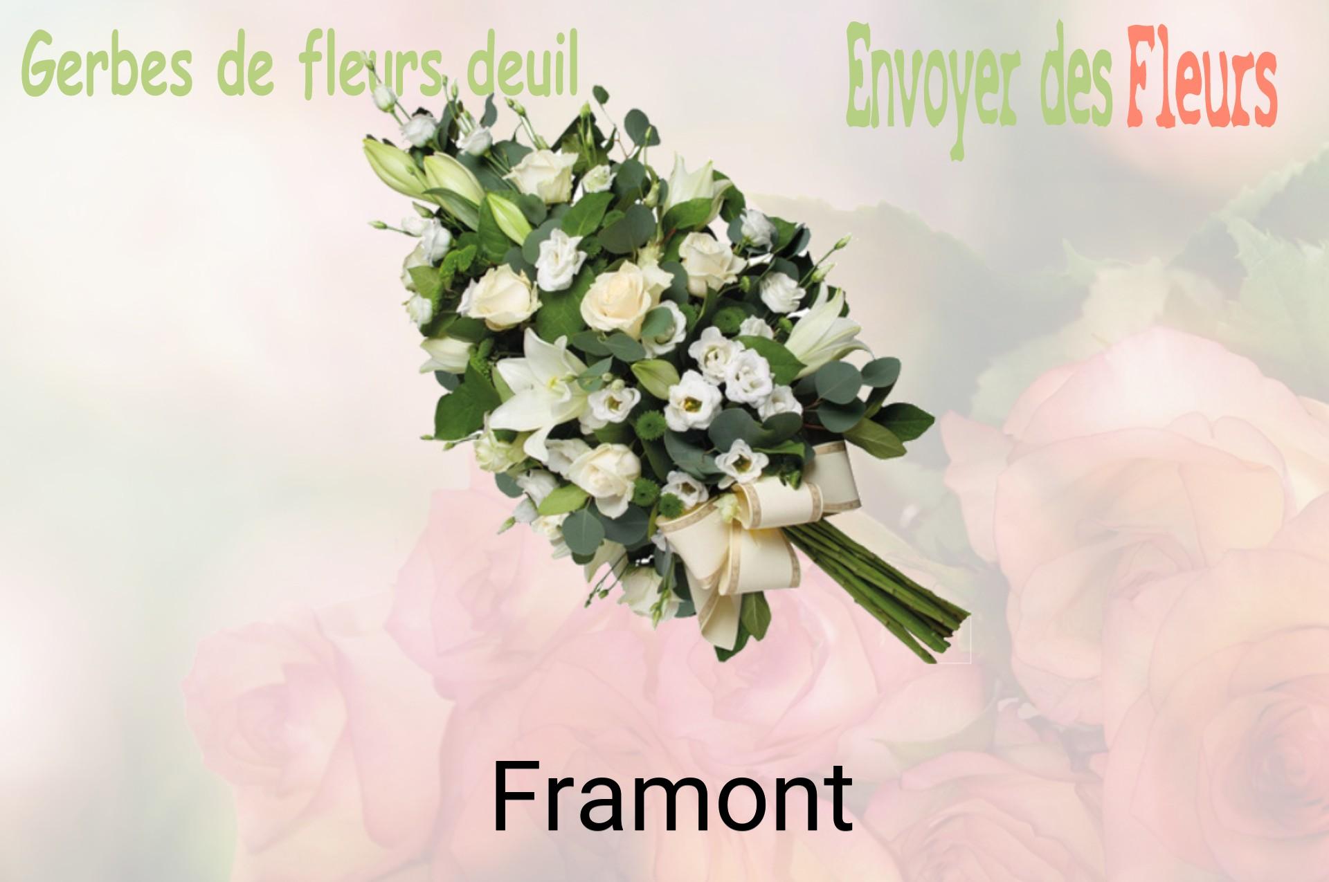 Gerbe de fleurs de deuil livrée à Framont